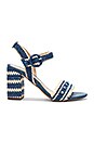 view 1 of 5 TACÓN OLISA in Denim Blue Raffia