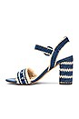 view 5 of 5 TACÓN OLISA in Denim Blue Raffia