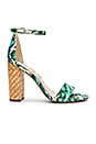 view 1 of 5 Yaro Sandal in Jade Multi Palm