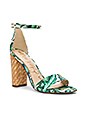 view 2 of 5 Yaro Sandal in Jade Multi Palm
