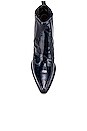 view 4 of 5 Winona Bootie in Baltic Navy Croco Patent