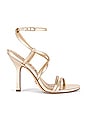 view 1 of 5 Leeanne Strappy Stiletto in Molten Gold