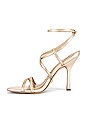 view 5 of 5 Leeanne Strappy Stiletto in Molten Gold