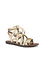 view 2 of 5 Gasha Sandal in Molten Gold