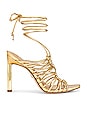 view 1 of 5 Lylah Heel in Amber Gold