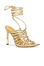 view 2 of 5 Lylah Heel in Amber Gold