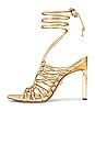 view 5 of 5 Lylah Heel in Amber Gold