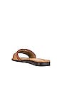 view 3 of 5 Irina Slide in Rich Cognac & Cuoio