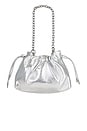 view 3 of 5 Alexandra Petite Drawstring Bag in Silver
