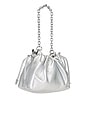 view 4 of 5 Alexandra Petite Drawstring Bag in Silver