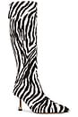 view 2 of 6 BOTA A LA PANTORRILLA PETRA in Zebra