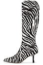 view 5 of 6 BOTA A LA PANTORRILLA PETRA in Zebra
