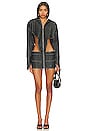 view 2 of 4 x REVOLVE V Cut Out Hoodie Dress in Demim