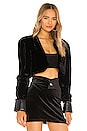 view 2 of 4 Crushed Velvet Bolero Jacket in Black