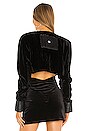 view 3 of 4 Crushed Velvet Bolero Jacket in Black