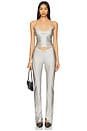 view 5 of 6 Asymmetric Pant in Quartz Stretch