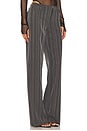view 2 of 6 Undone Waist Trouser in Grey Suiting