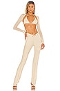 view 4 of 4 PANTALON ASYMMETRIC in Nude