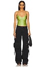 view 4 of 4 Double Layer Tank Top in Lime