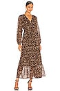 view 1 of 3 So Long Maxi Dress in Tortoise Spots