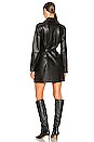 view 3 of 3 Leather Like Shirt Dress in Black