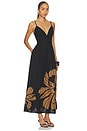 view 2 of 5 Mira Embellished Volume Dress in Macro Lotus