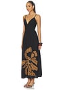 view 3 of 5 Mira Embellished Volume Dress in Macro Lotus