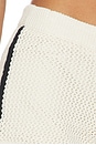 view 6 of 6 Open Stitch Track Short in Collagen & Black