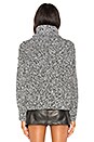 view 3 of 4 Roll Neck Sweater in Black & Winter White