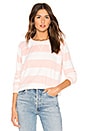 view 1 of 4 La Brea Stripe Pullover in Pink Fizz & New Moon