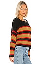 view 2 of 4 Ezra Striped Sweater in Black Amber Stripe