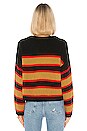 view 3 of 4 Ezra Striped Sweater in Black Amber Stripe