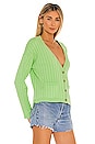 view 3 of 5 Ribbed Cardigan in Pistachio