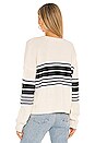 view 3 of 4 Montauk Sweater in Eco Natural Stripe