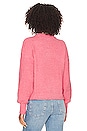 view 3 of 4 Plush Volume Sleeve Sweater in Strawberry Creme