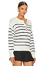 view 2 of 4 Casual And Chill Sweater in Black Stripe