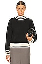 view 1 of 4 Sporty Stripe Sweater in Black Multi
