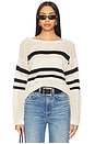 view 1 of 4 SPORTY STRIPE セーター in Eco Natural & Black Stripe