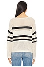 view 3 of 4 SPORTY STRIPE セーター in Eco Natural & Black Stripe