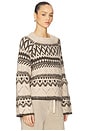 view 2 of 4 Fairisle Crew Neck Sweater in Light Oat Multi