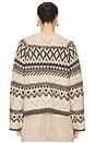 view 3 of 4 Fairisle Crew Neck Sweater in Light Oat Multi