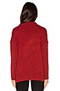 view 3 of 4 The Wonderer Sweater in Marled Scarlet & Dark Scarlet