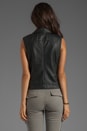 view 3 of 4 Vegan Leather Rebel Vest in Black