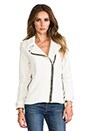 view 3 of 8 City Moto Jacket in City Moto in Ecru