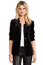 view 1 of 6 Velvet Dinner Blazer in Black