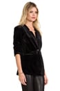 view 3 of 6 Velvet Dinner Blazer in Black
