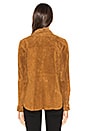 view 3 of 5 Silky Suede Overshirt Jacket in Ol'Spice