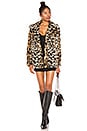 view 4 of 4 SEEING SPOTS FAUX FUR コート in Leopard