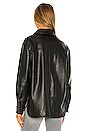 view 4 of 5 BLOUSON LEATHER in Black