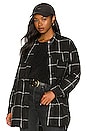 view 1 of 4 Midi Shacket in Window Pane Plaid